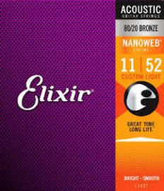 elixir מיתרים לאקוסטית ELIXIR NANOWEB 0.11