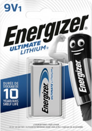 Energizer סוללת ליתיום 9V Energizer Ultimate Lithium דגם LA522