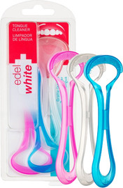 Edelwhite מנקה לשון לניקוי יומי 3 יח, להסרה יומיומית של שכבת חיידקים, שאריות מזון ומשקעים המצטברים על פני הלשון EW-TC4 Tongue Cleaner