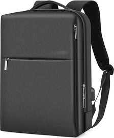 Camel Mountain תיק גב Crest Quantum 15L למחשב 16 אינץ' עם יציאת USB מבית כאמל מאונטין - אפור כהה