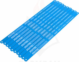 Fixtec סט 10יח' מסוריות למסור יד 24 שיניים "12/ 300 מ"מ - Fixtec
