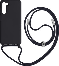 Onyx כיסוי סיליקון עם שרוך שחור Onyx Samsung S24 Plus
