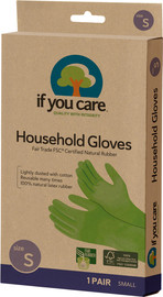 If You Care זוג כפפות מתכלות רב פעמיות מידה S