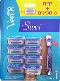 ונוס סווירל מארז ידית כדורית + סכינים