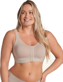 Leonisa חזיית כותנה לספורט ולהנקה | תמיכה לגב | Stretch Cotton Wireless Posture Corrector Bra 91044 ,גוף