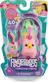 הנסיך הקטן פינגרלינגס - Fingerlings - ציפור הודעות סודיות - ורוד - Sweet Tweets - אצבענים