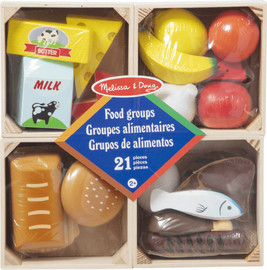 melissa and doug סט קבוצות מזון מעץ לילדים מליסה ודאג Melissa and doug