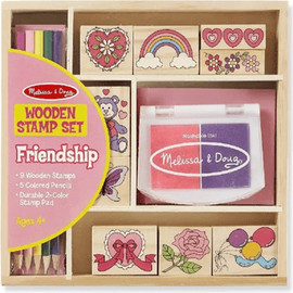 melissa and doug סט חותמות אהבה וידידות מליסה ודאג