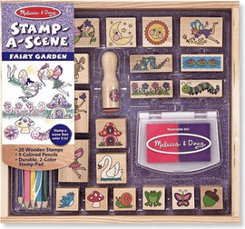 melissa and doug סט חותמות ענק גינת הפיות מליסה ודאג