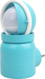 Cortico מנורת שבת לשקע 7W - מנורה איכותית ויוקרתית בצבע תכלת