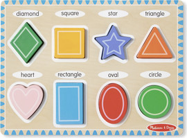 melissa and doug פאזל צ'אנקי צורות – 8 חלקים Melissa & Doug