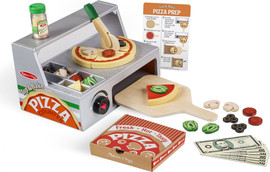 melissa and doug דלפק ותנור להכנת פיצה מבית מליסה ודאג