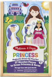 melissa and doug סט הלבשה מגנטי נסיכה וסוס מליסה אנדג 37 חלקים מעץ