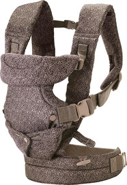 INFANTINO מנשא FLIP ארגונומי 4 ב-1 עם תמיכת ראש מרופדת, מצבי מושב משתנים וסינר מגן קדמי - מנומר