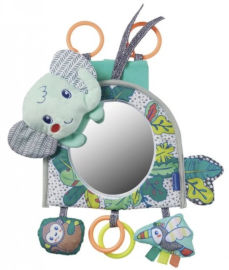 INFANTINO מראת פעילות פיל עגולה בשילוב צורות תלת מימד