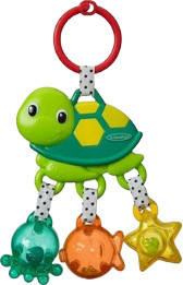 INFANTINO צב פלסטיק קטן לתלייה מבית Infantino