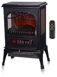 MATRIX קמין חשמלי מעוצב כולל שלט Matrix 1800W מאטריקס MX-FP-BLAZE-BK