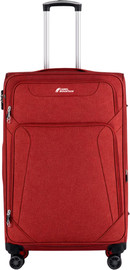 Camel Mountain מזוודת עלייה למטוס Cosmos DLX 20 אינץ' חכמה ועמידה - אדום ארגמן