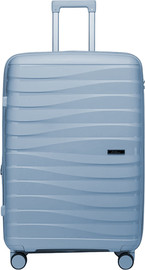 Camel Mountain מזוודה Camel Mountain® ABLE Medium 24 Inch - קשיח עם גלגלים שקטים - תכלת