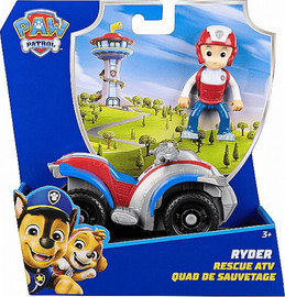 Spin Master מפרץ ההרפתקאות רכב ודמות ריידר Ryder Rescue ATV