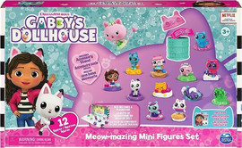 Gabby's Dollhouse בית הבובות של גבי - סט 12 דמויות קטנות - Gabby's dollhouse