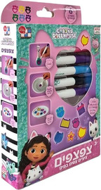 Gabby's Dollhouse צפצפים-בית הבובות של גבי 6 טושים ושבלונות Gabbys Dollhouse