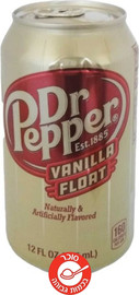 Dr.Pepper משקה מוגז ד"ר פפר בטעם וניל