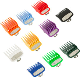 BarberPRO סט 10 מסרקים פרימיום צבעוני למכונות מנוף BARBERPRO BP5251