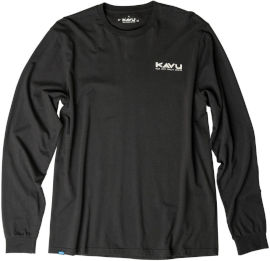 KAVU חולצה לגברים ETCH ART L/S black licorice