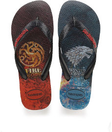 Havaianas כפכפי הוויאנס - משחקי הכס גבר שחור