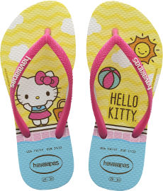Havaianas כפכפי הוויאנס - הלו קיטי בנות צהוב