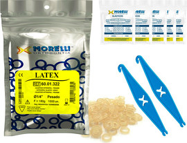 Morelli גומיות אורתודנטיות אינטראורליות-1000יח מידה לבחירה