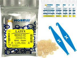 Morelli גומיות אורתודנטיות אינטראורליות-1000יח מידה לבחירה