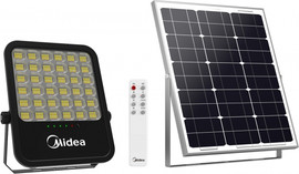 MIDEA פנס הצפה סולארי לד MIDEA 60W CCT+שלט 3000K4000K6500K