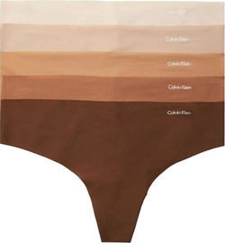 Calvin Klein מארז 5 תחתוני חוטיני Calvin Klein לנשים ללא תיפורים