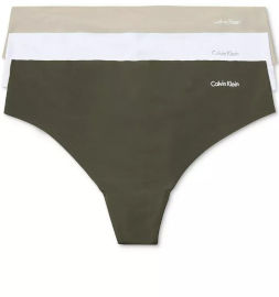 Calvin Klein מארז 3 תחתוני חוטיני Calvin Klein לנשים ללא תיפורים