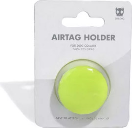 Zee.Dog מחזיק AIRTAG לכלב - צהוב נאון