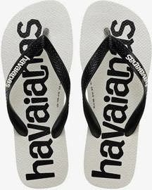 HAVAIANAS Havaianas לוגומניה לבן שחור 4145741-3624 כפכפים