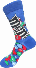 My Socks גרביים מעוצבים סוכריות M&M כחול
