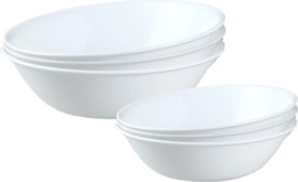 Corelle סט 6 יחידות: 3 קערות 2 ליטר + 3 קערות 1 ליטר דגם Winter Frost White קורנינג ארה"ב