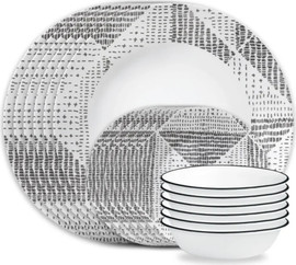 Corelle סט צלחות קורל 18 חלקים ל 6 סועדים דגם Odisha תוצרת קורנינג ארה"ב – הצלחות הדקות והחזקות בעולם!