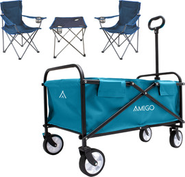 Go Nature עגלת שטח Slim Glide Amigo +סט קמפינג מתקפל מבית GO NATURE