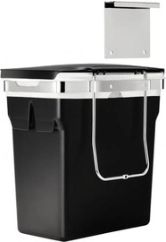 SimpleHuman פח נתלה על דלת ארון צבע שחור 10 ליטר דגם Cw1643 סימפלהיומן ארה"ב
