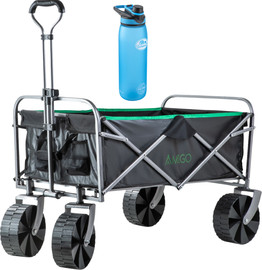 Go Nature עגלת שטח גלגל רחב Wide Glide Amigo + בקבוק 850 מ"ל מבית GO NATURE