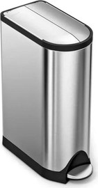 SimpleHuman פח דוושה פרפר נירוטסטה מאט 18 ליטר דגם Cw2058 סימפלהיומן ארה"ב