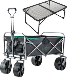 Go Nature עגלת שטח גלגל רחב Wide Glide Amigo + שולחן מיני מתקפל מבית GO NATURE