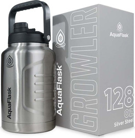 AQUAFLASK בקבוק שתייה תרמי מסדרת GROWLER נפח 3.78 ליטר