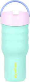 AQUAFLASK כוס תרמית Spring Break גווני כחול וטורקיז גל אטלנטי TUMBLER טאמבלר 887 מייל