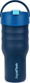 AQUAFLASK כוס תרמית Atlantic Wave גווני כחול וטורקיז גל אטלנטי TUMBLER טאמבלר 887 מייל