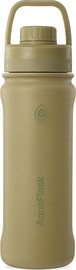 AQUAFLASK בקבוק ספורט תרמי Sand בז’ בהיר חול ים NEW REGULAR נפח 532 מייל.